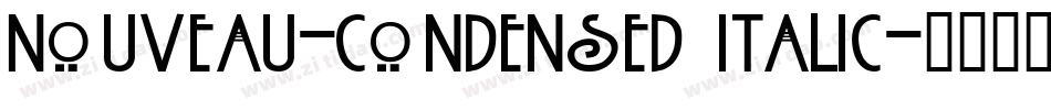Nouveau-Condensed Italic字体转换